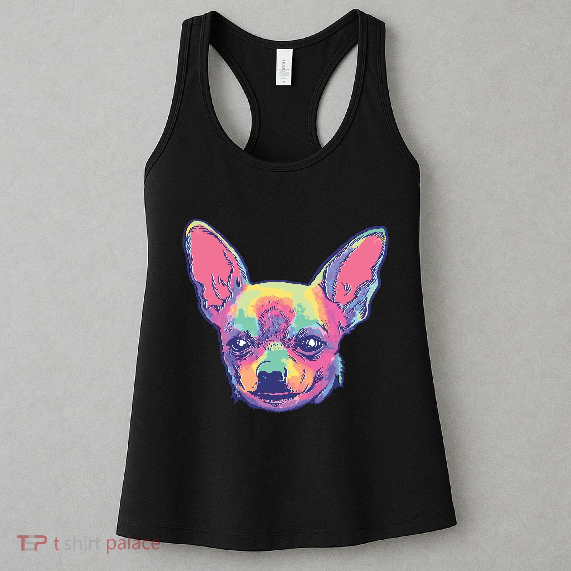 Tie Dye Chihuahua Women's Tank Top