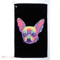 Tie Dye Chihuahua Golf Towel thumb 0