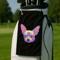 Tie Dye Chihuahua Golf Towel thumb 2