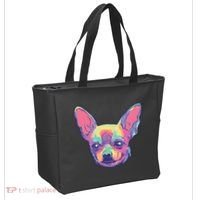 Tie Dye Chihuahua Tote Bag thumb 2