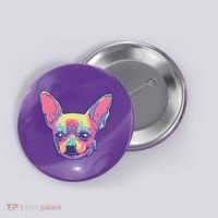 Tie Dye Chihuahua Button thumb 0