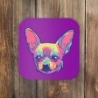 Tie Dye Chihuahua Coaster thumb 0