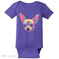 Tie Dye Chihuahua Baby Bodysuit thumb 0