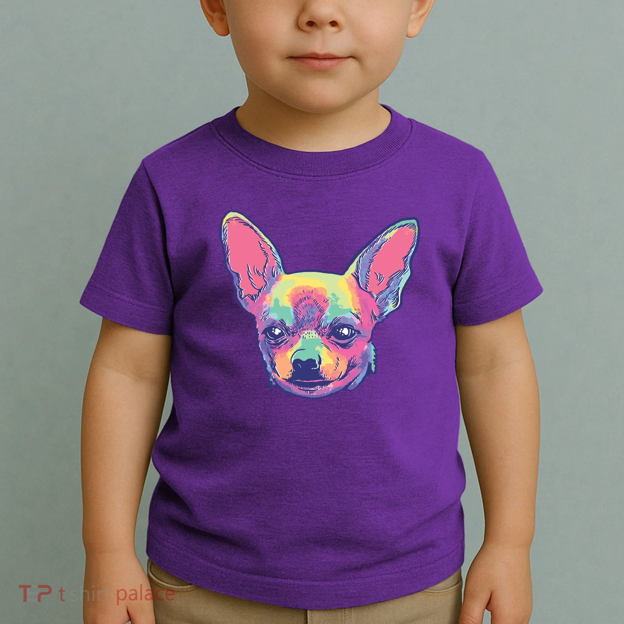Tie Dye Chihuahua Toddler T-Shirt