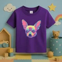 Tie Dye Chihuahua Toddler T-Shirt thumb 3