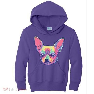 Tie Dye Chihuahua Kids Hoodie