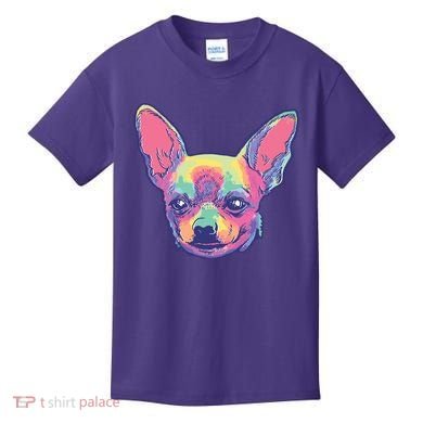 Tie Dye Chihuahua Kids T-Shirt