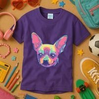 Tie Dye Chihuahua Kids T-Shirt thumb 3