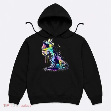 Tie Dye Colorful Trex Dinosaur Hoodie