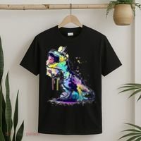 Tie Dye Colorful Trex Dinosaur T-Shirt thumb 2