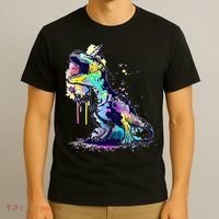 Tie Dye Colorful Trex Dinosaur T-Shirt thumb 3