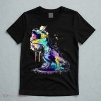 Tie Dye Colorful Trex Dinosaur T-Shirt thumb 5
