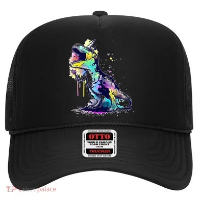 Tie Dye Colorful Trex Dinosaur Hat