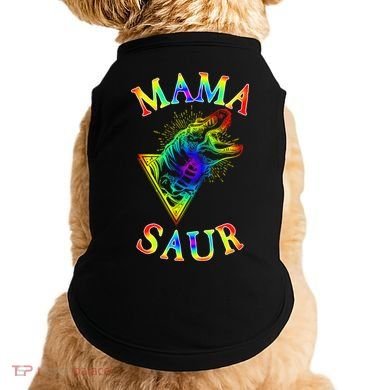 Tie Dye Mama Saur Mamasaurus T-Rex Dinosaur Doggie Tank