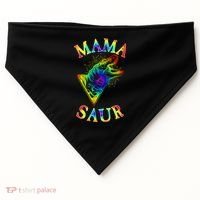 Tie Dye Mama Saur Mamasaurus T-Rex Dinosaur USA-Made Doggie Bandana thumb 0