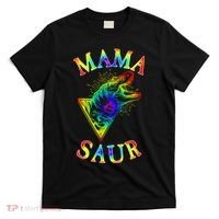 Tie Dye Mama Saur Mamasaurus T-Rex Dinosaur T-Shirt thumb 0