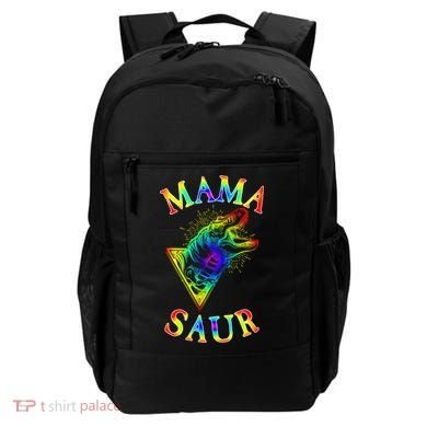 Tie Dye Mama Saur Mamasaurus T-Rex Dinosaur Backpack