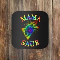 Tie Dye Mama Saur Mamasaurus T-Rex Dinosaur Coaster thumb 0