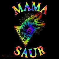 Tie Dye Mama Saur Mamasaurus T-Rex Dinosaur Women's Tank Top thumb 5