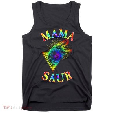 Tie Dye Mama Saur Mamasaurus T-Rex Dinosaur Tank Top