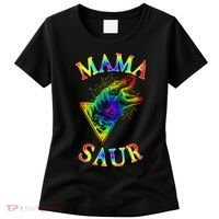 Tie Dye Mama Saur Mamasaurus T-Rex Dinosaur Women's T-Shirt thumb 0