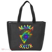 Tie Dye Mama Saur Mamasaurus T-Rex Dinosaur Tote Bag thumb 0