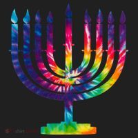 Tie Dye Menorah Hanukkah Chanukah Tumbler thumb 3