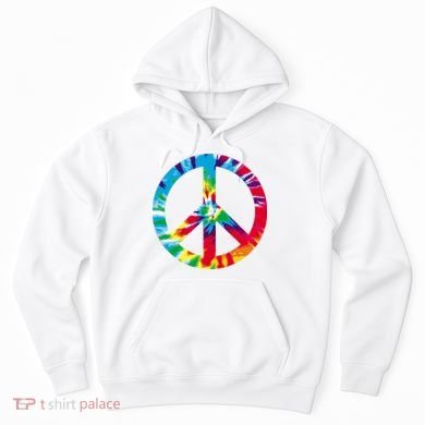 Tie Dye Peace Sign Hoodie