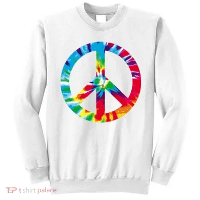 Tie Dye Peace Sign Sweatshirt