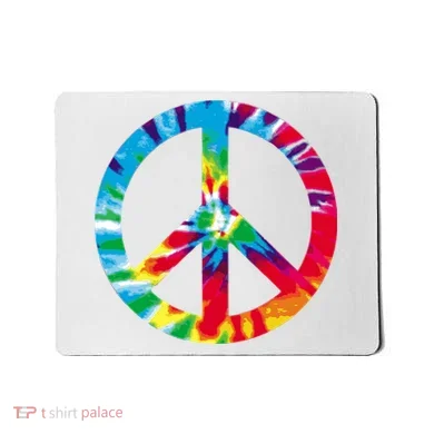 Tie Dye Peace Sign Mousepad