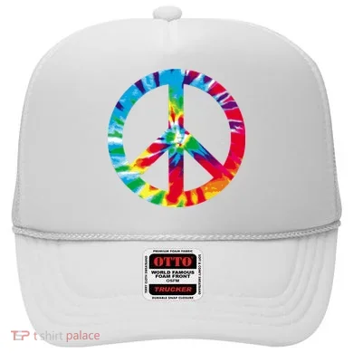 Tie Dye Peace Sign Hat