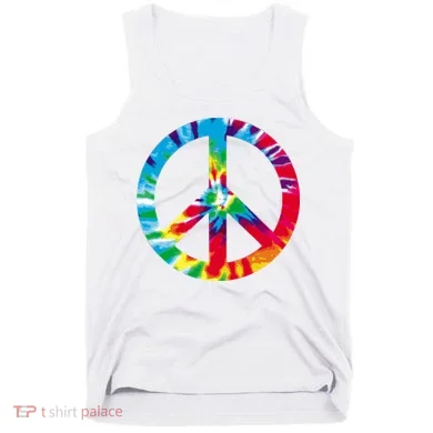 Tie Dye Peace Sign Tank Top