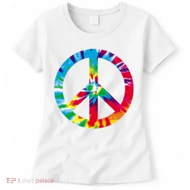 Tie Dye Peace Sign Women's T-Shirt
