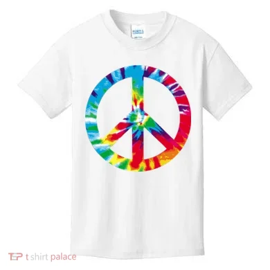 Tie Dye Peace Sign Kids T-Shirt