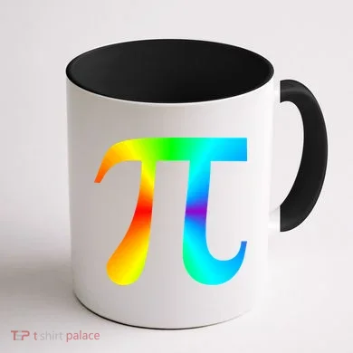 Tie Dye Pi Coffee Mug back