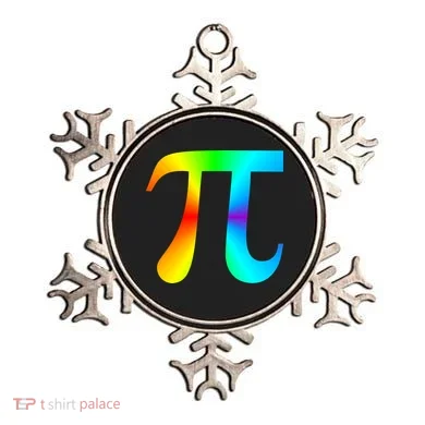 Tie Dye Pi Ornament