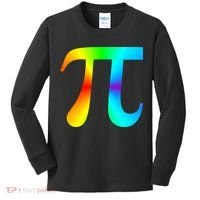 Tie Dye Pi Kids Long Sleeve Shirt thumb 0
