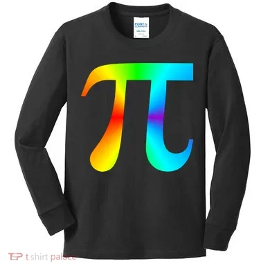 Tie Dye Pi Kids Long Sleeve Shirt