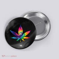Tie Dye Pot leaf Button thumb 0