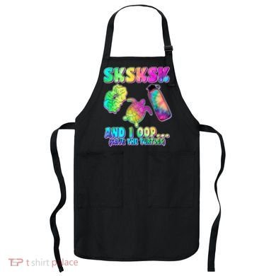 Tie Dye SKSKSK and I OOP Save the Turtles Apron