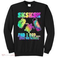Tie Dye SKSKSK and I OOP Save the Turtles Sweatshirt thumb 0