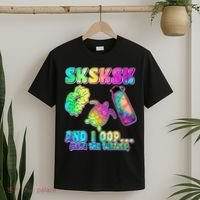 Tie Dye SKSKSK and I OOP Save the Turtles T-Shirt thumb 2