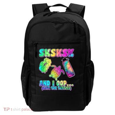 Tie Dye SKSKSK and I OOP Save the Turtles Backpack