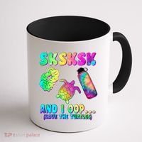 Tie Dye SKSKSK and I OOP Save the Turtles Coffee Mug thumb 1