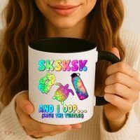 Tie Dye SKSKSK and I OOP Save the Turtles Coffee Mug thumb 3