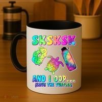 Tie Dye SKSKSK and I OOP Save the Turtles Coffee Mug thumb 4