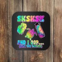 Tie Dye SKSKSK and I OOP Save the Turtles Coaster thumb 0