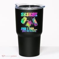 Tie Dye SKSKSK and I OOP Save the Turtles Tumbler thumb 0