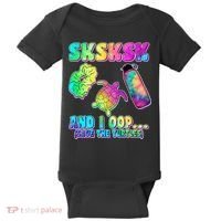 Tie Dye SKSKSK and I OOP Save the Turtles Baby Bodysuit thumb 0