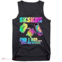 Tie Dye SKSKSK and I OOP Save the Turtles Tank Top thumb 0